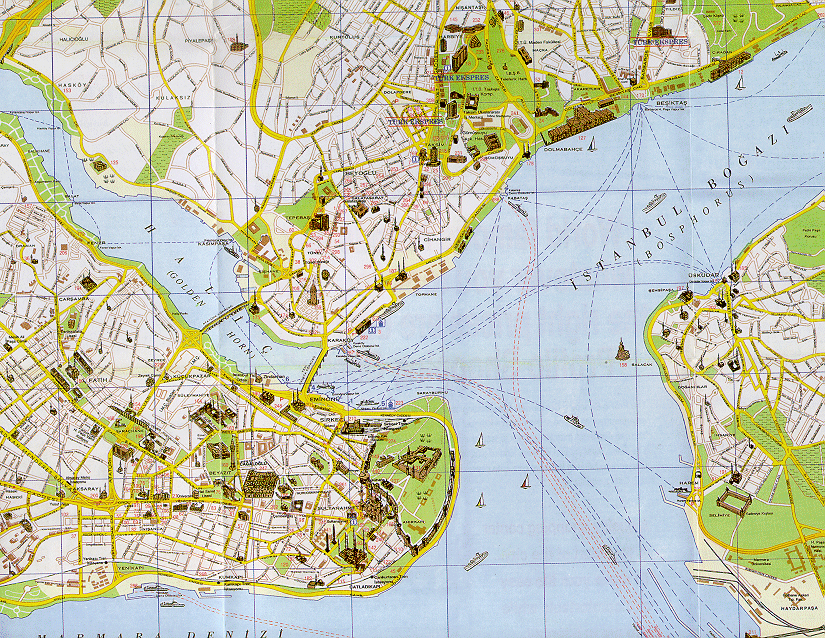 Карта стамбула с улицами